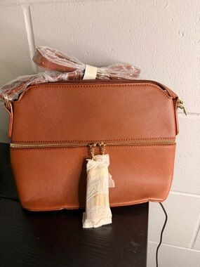 NWT Joseko Compact Tan Crossbody Bag